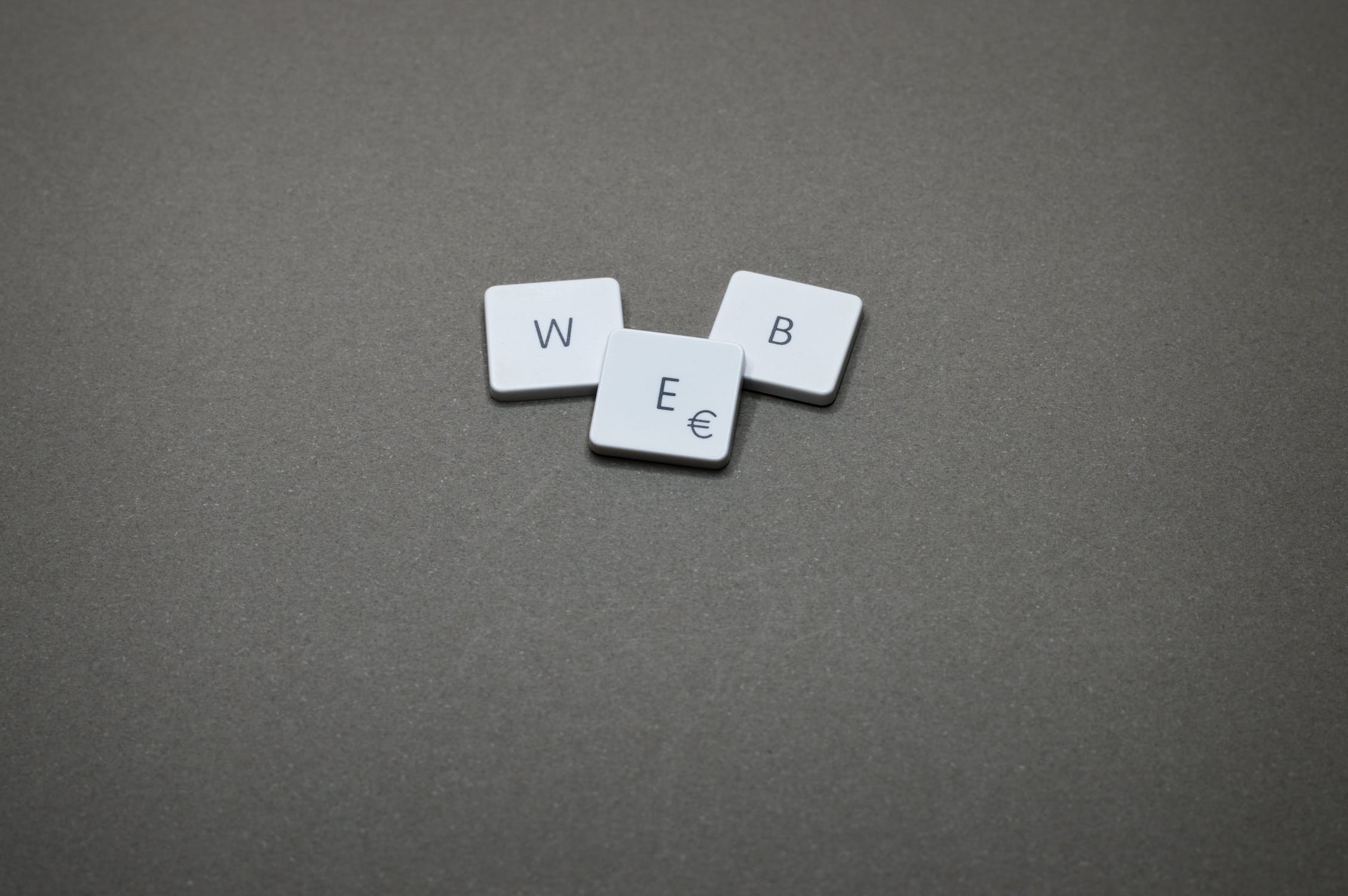 scrabble letters of web